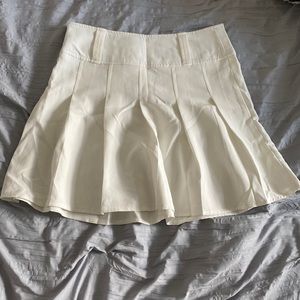 Shein White Tennis Skirt